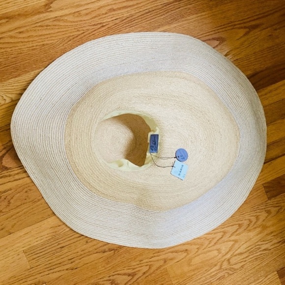 Free People Lola Hats Spinner Oversized Straw Hat Handmade Bold NWT $638 main image 9